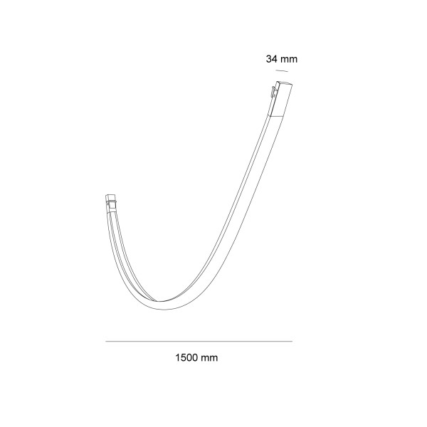 Снимка на Гъвкаво линейно LED осветление Line Belt | Свързване към колан | 3000K | 24W