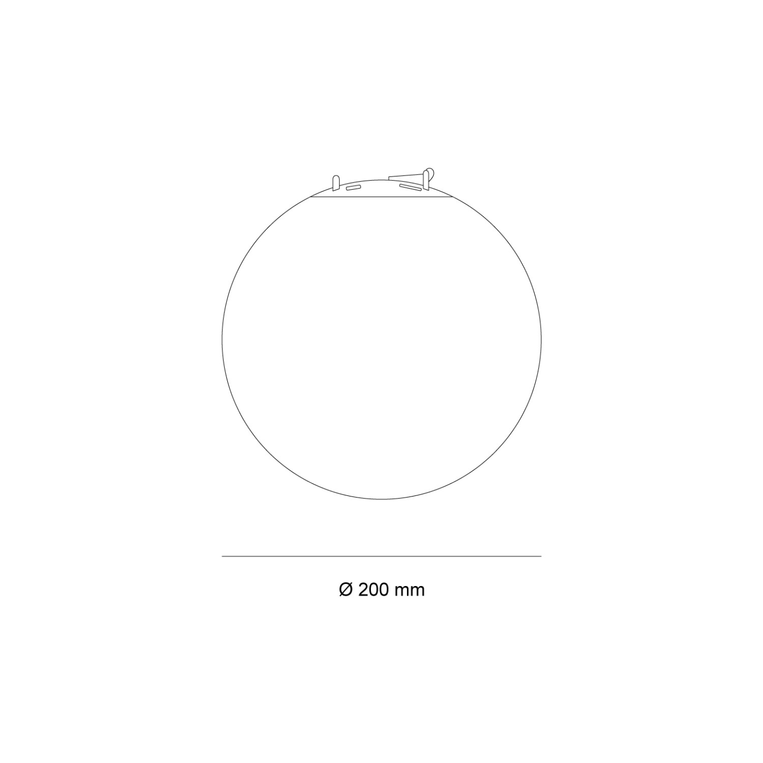 Снимка на Сферично висящо осветление Sphere Belt (Ø200 мм) - Belt System 25mm