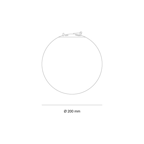 Снимка на Сферично висящо осветление Sphere Belt (Ø200 мм) - Belt System 25mm