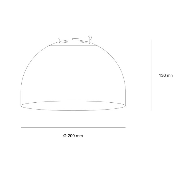 Снимка на Голямо висящо осветление с опалов дифузер Opal Big Belt | 20cm