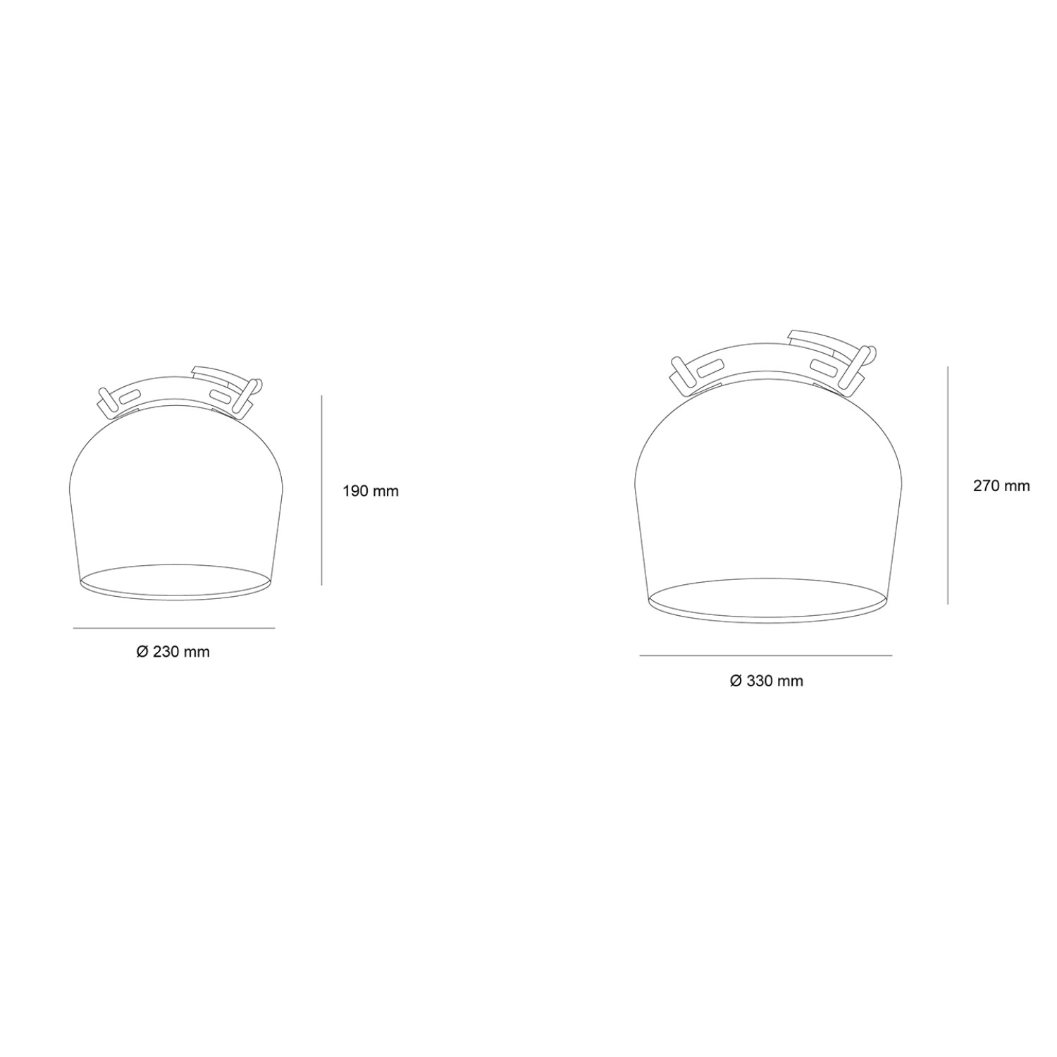 Снимка на Висяща лампа ORB Belt | Колан | Ø230 мм | Ø330 мм