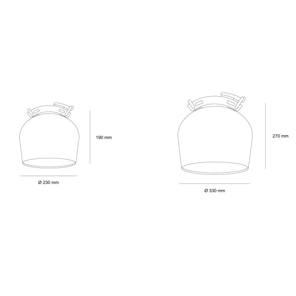 Снимка на Висяща лампа ORB Belt | Колан | Ø230 мм | Ø330 мм
