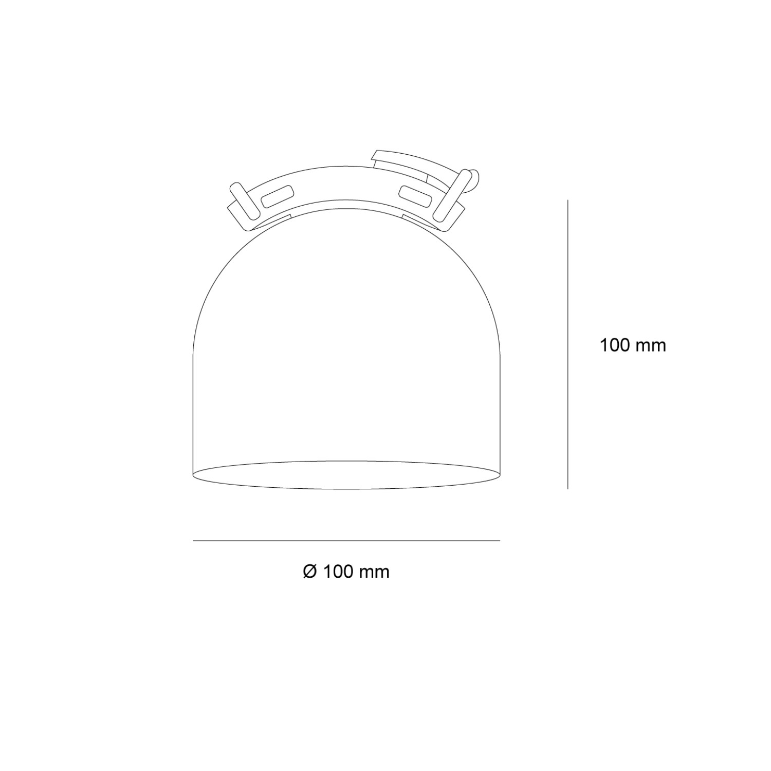 Снимка на Насочващо осветление с опалова светлина Spotlight Opal Belt (Ø100 мм) - Belt System 25mm