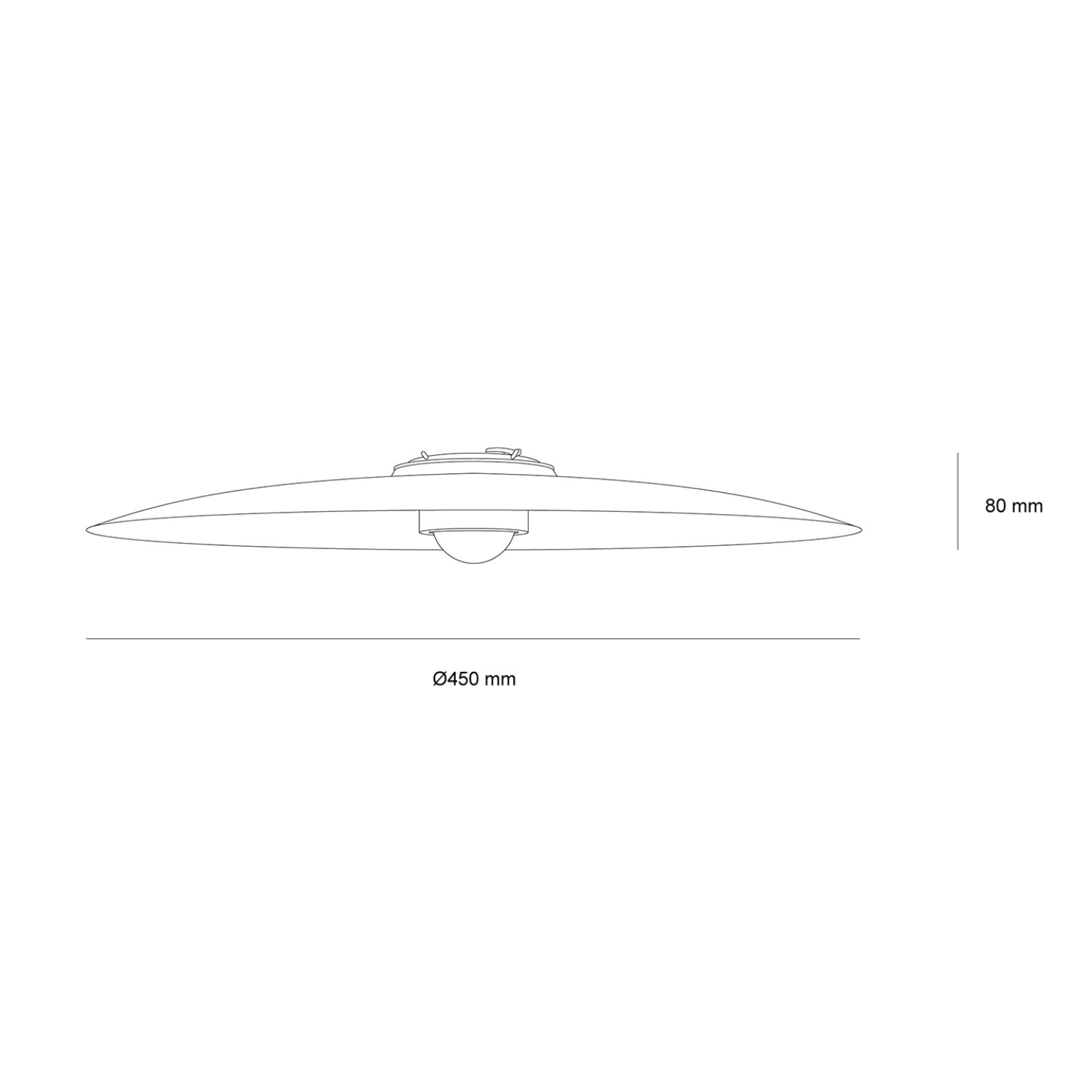 Снимка на Висящо осветление за колан Radiance Belt (Ø450 мм) - Belt System 25mm