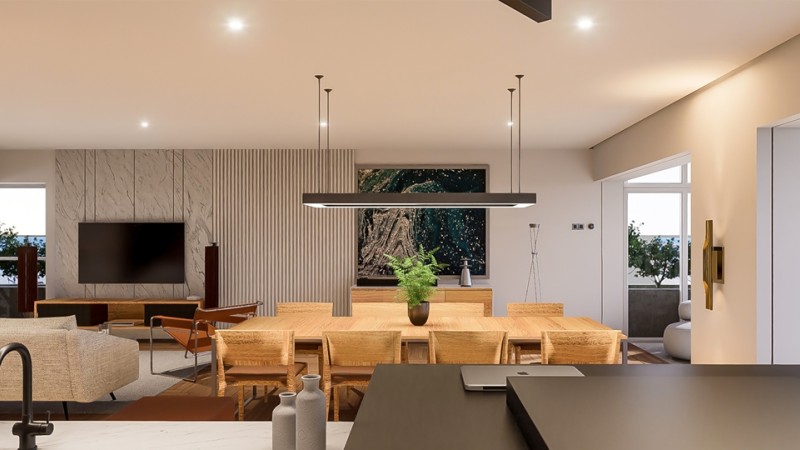 Светлинно зониране в отворен план: как да разделим пространството без стени