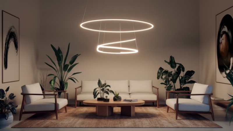 Как да определите идеалната височина на полилея над масата