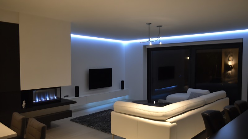 Как да сложим осветление зад телевизора?