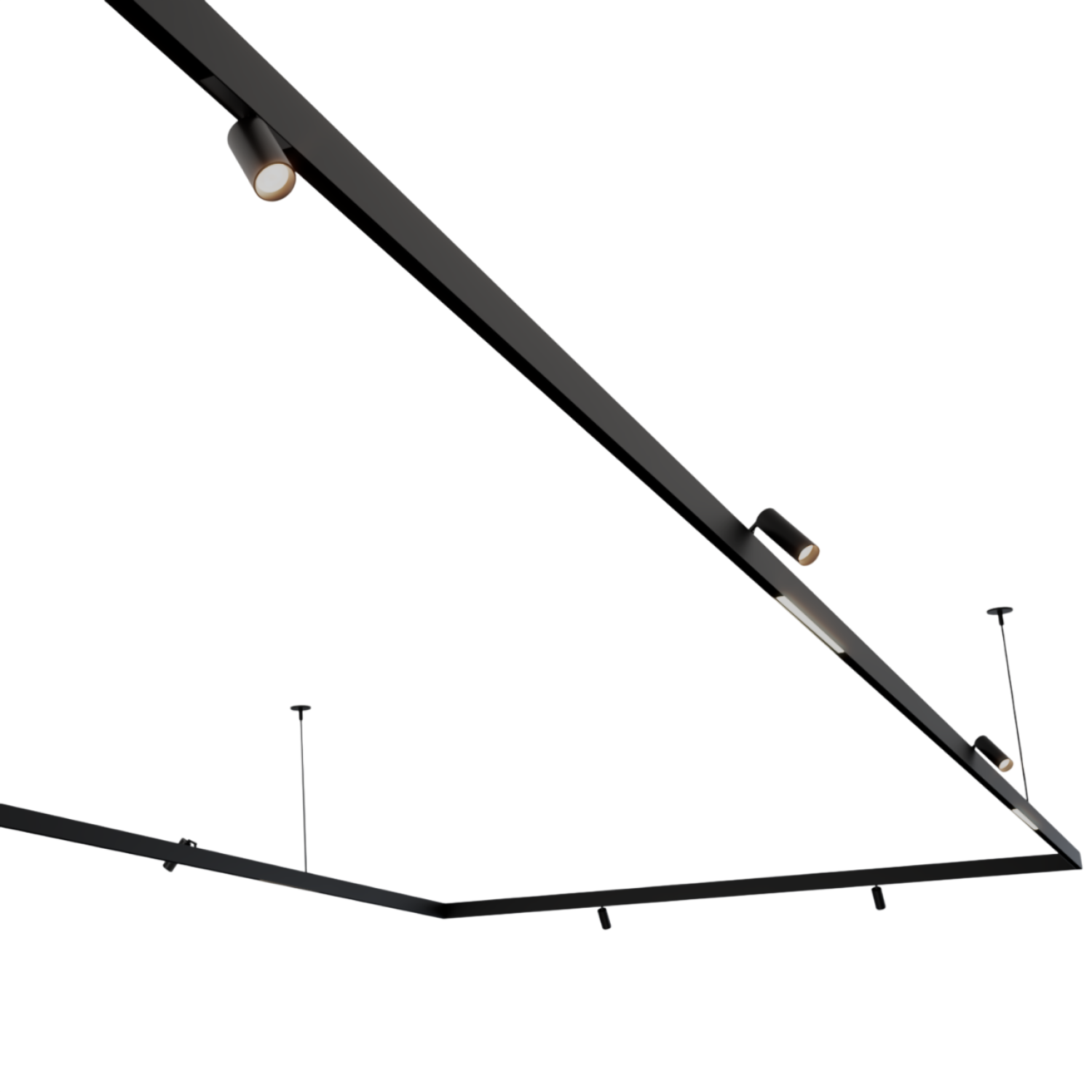 Снимка на Магнитна система Magnet Line Up&Down 23mm за висящ монтаж - Релсово осветление