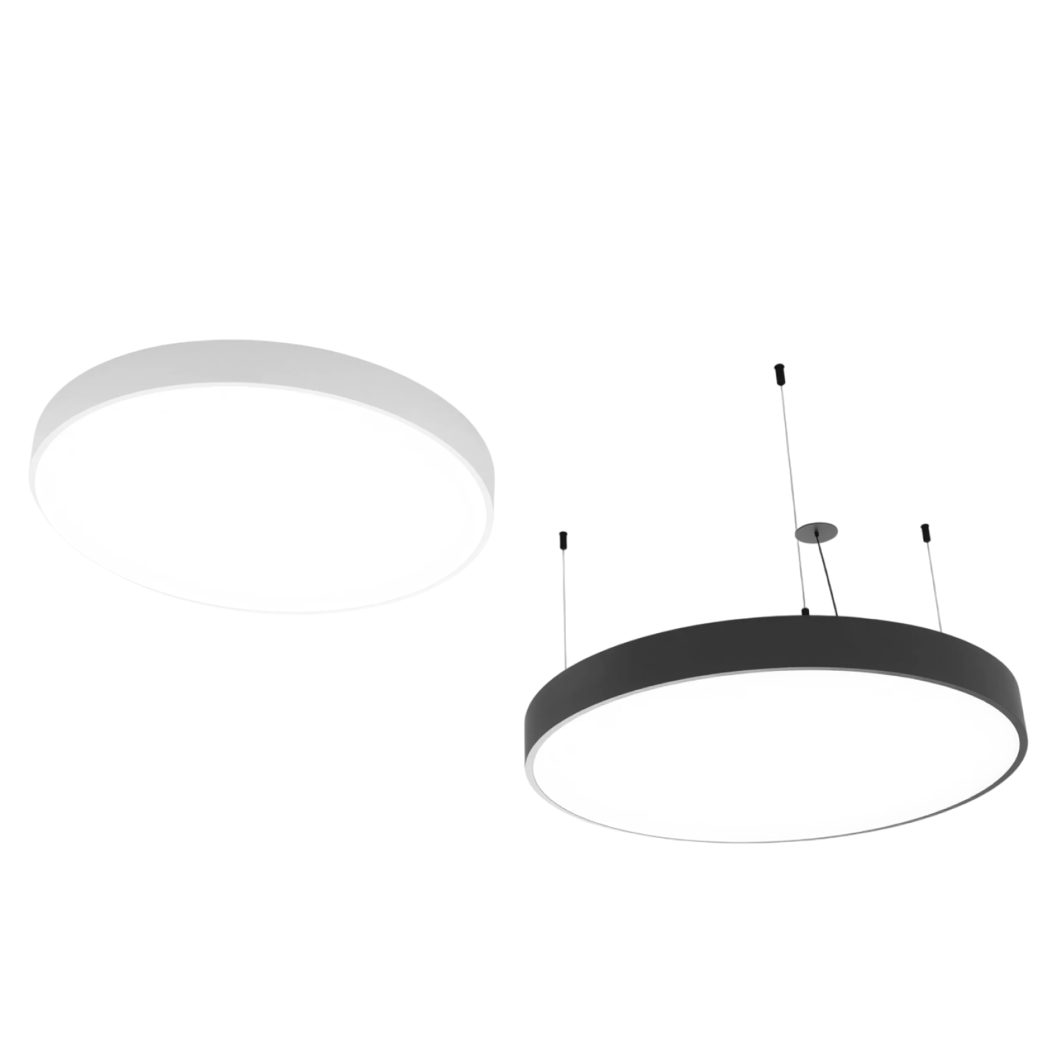 Снимка на Висяща кръгла LED плафониера Veny XL | Ø80–120cm | 3000-4000K