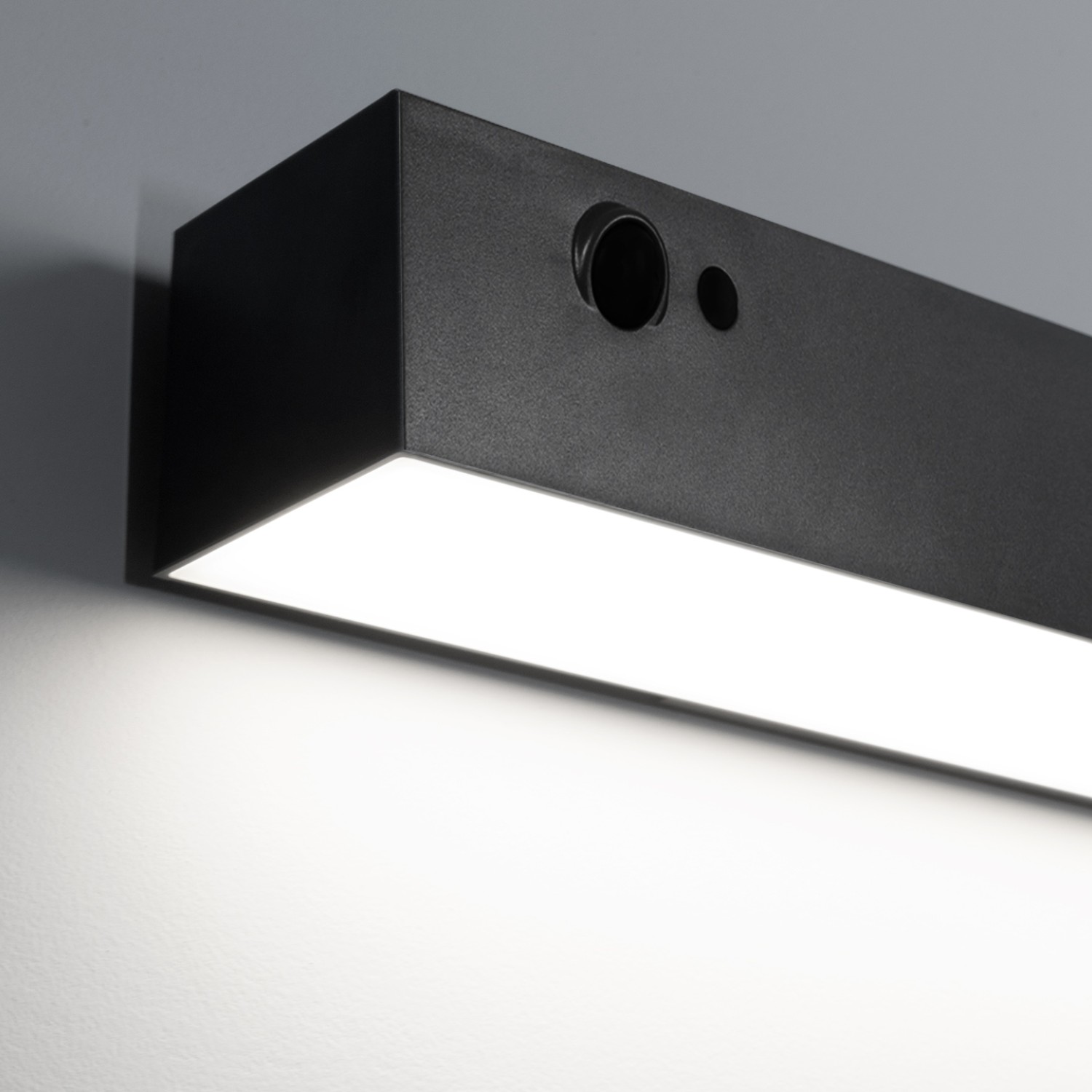 Снимка на Соларен фасаден LED аплик Bright | PIR сензор | 1.5W | IP54