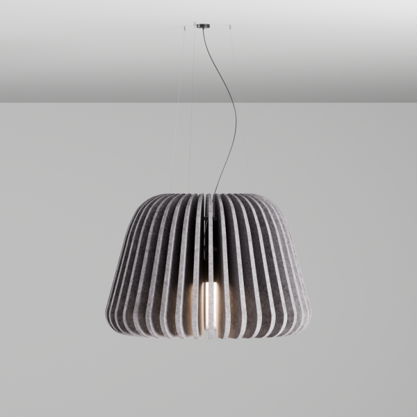 Детайлно изображение на Акустична LED лампа Echo с филц панели | Звукопоглъщаща Снимка на Акустична LED лампа Echo с филц панели | Звукопоглъщаща