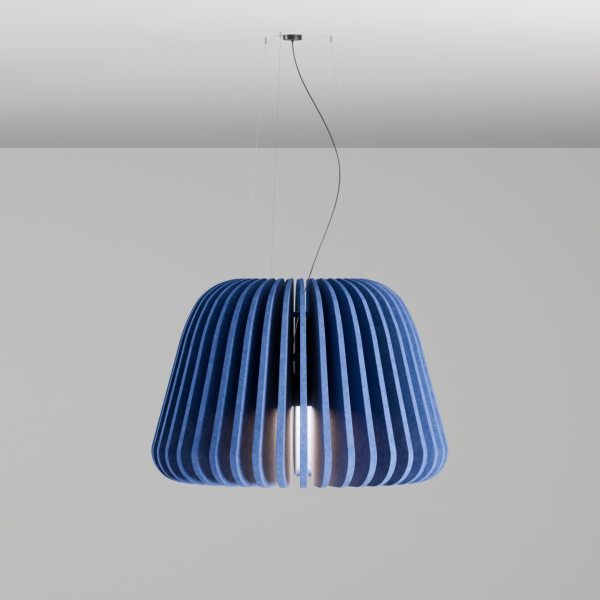 Детайлно изображение на Акустична LED лампа Echo с филц панели | Звукопоглъщаща Снимка на Акустична LED лампа Echo с филц панели | Звукопоглъщаща