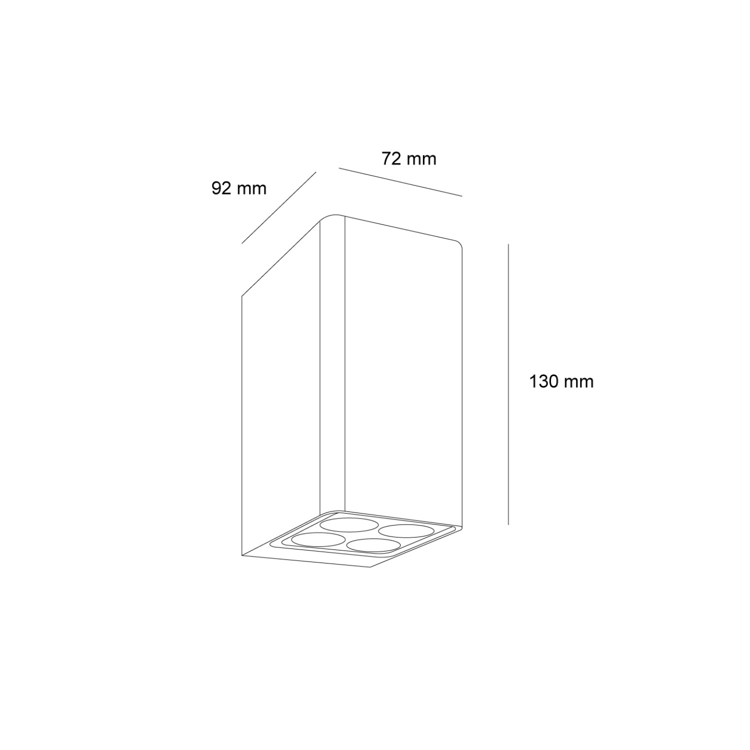 Снимка на Фасаден LED аплик Phantom | Двупосочно светене | 8W | 3000K