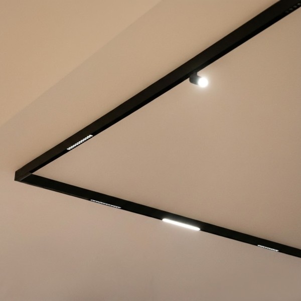 Снимка на Магнитна шина за външен монтаж върху таван/стена Magnet Line 23 mm - Релсово осветление