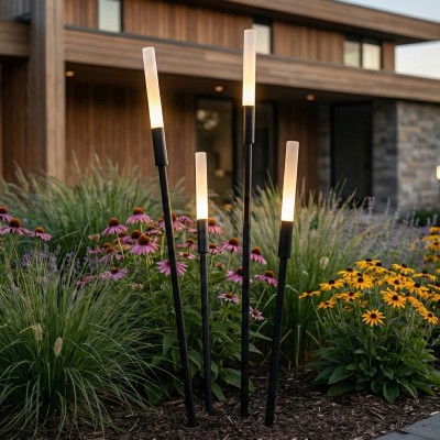 Градинска LED лампа Grass | Комлект 4 броя | 3000K | 12W