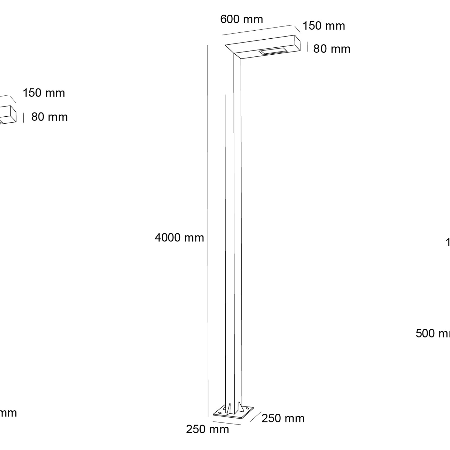 Парков LED стълб Infinity LG - Снимка на Парков LED стълб Infinity LG -