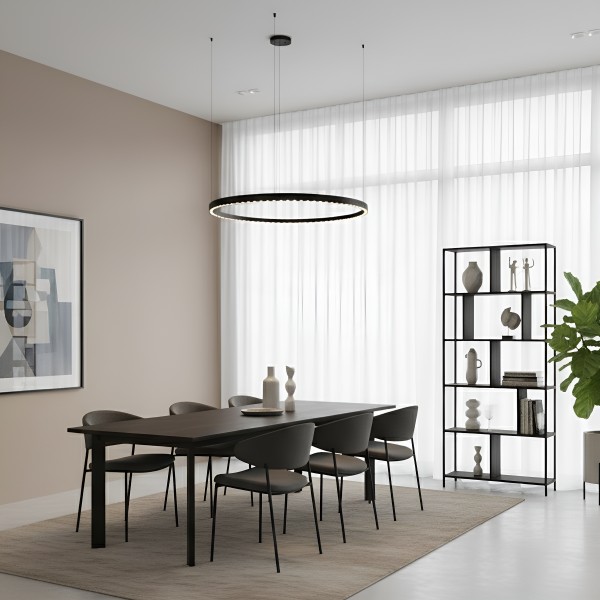 Снимка на Висящ LED полилей Cool Dark | Кръгла форма | Насочена светлина