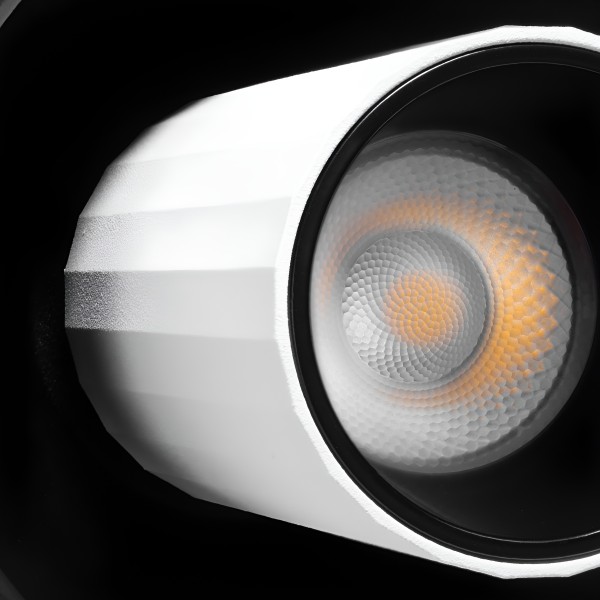 Снимка на LED луна за вграждане Dani ВМ | Бяло с черно | 7W | 3000K