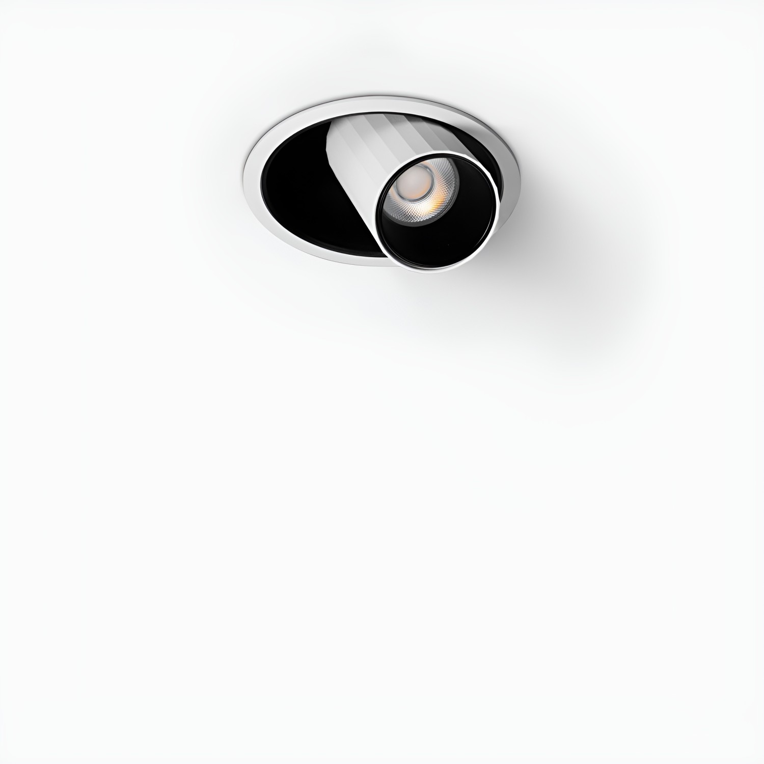 Снимка на LED луна за вграждане Dani ВМ | Бяло с черно | 7W | 3000K