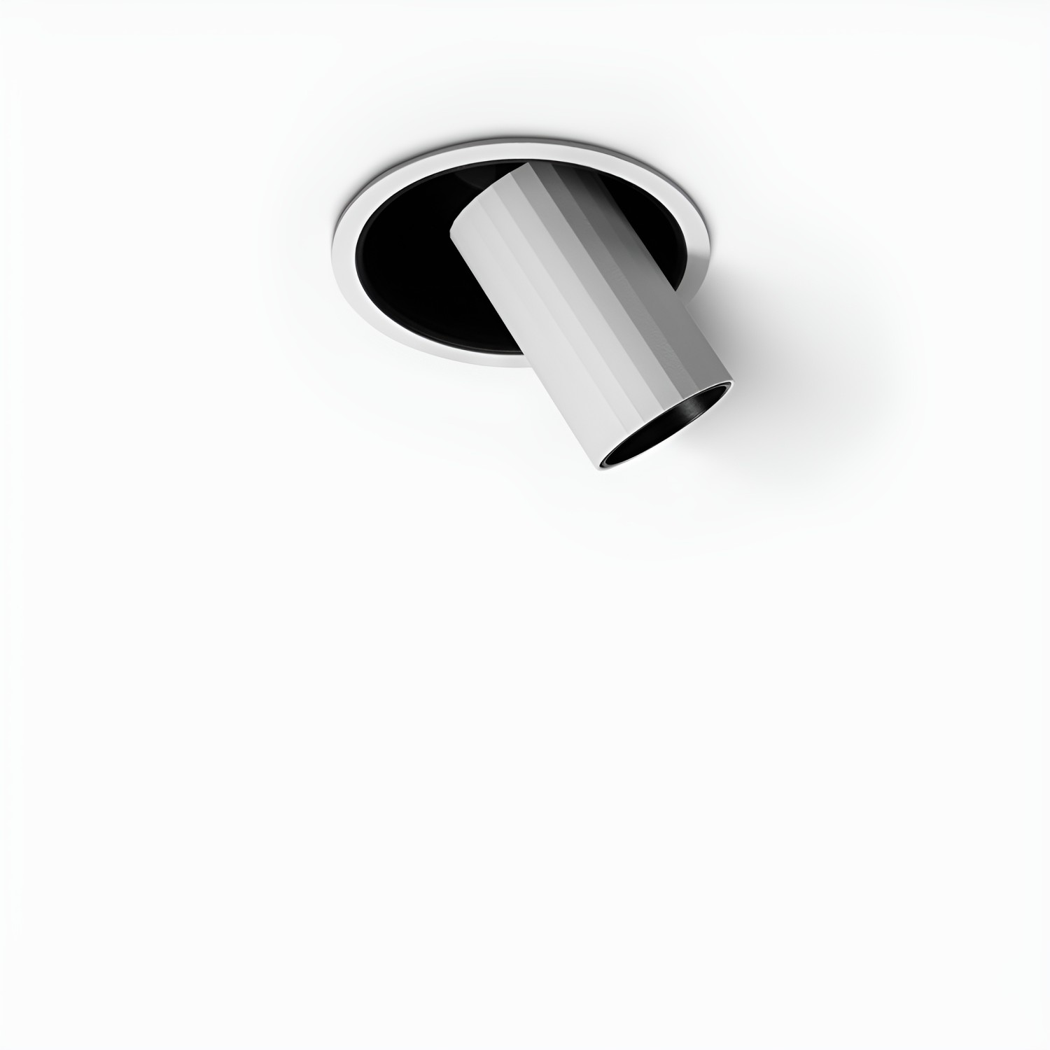 Снимка на LED луна за вграждане Dani ВМ | Бяло с черно | 7W | 3000K