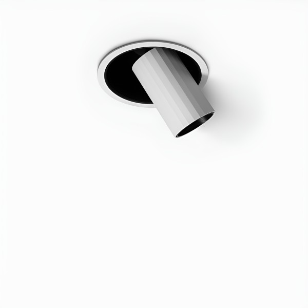 Снимка на LED луна за вграждане Dani ВМ | Бяло с черно | 7W | 3000K