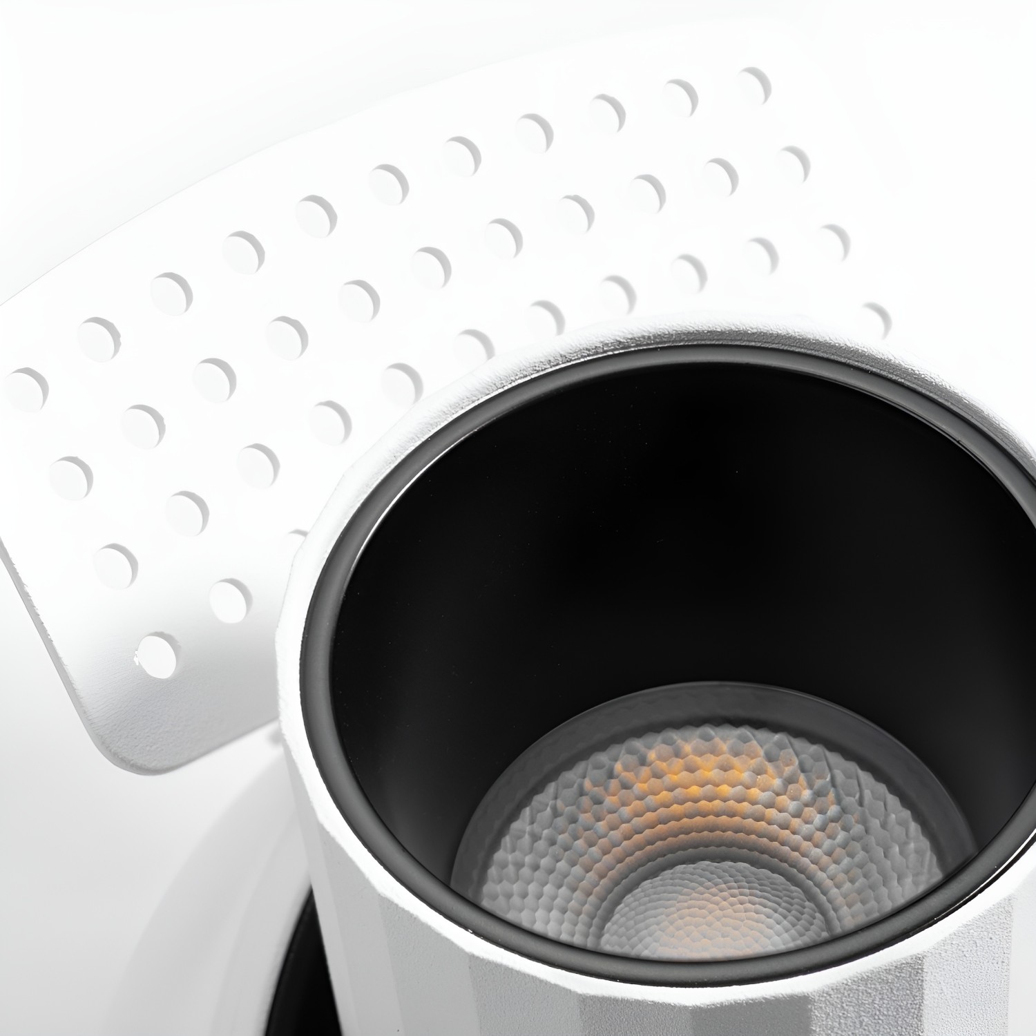 Снимка на LED луна за вграждане Dani Trimless | Бяло с черно | 7W | 3000K