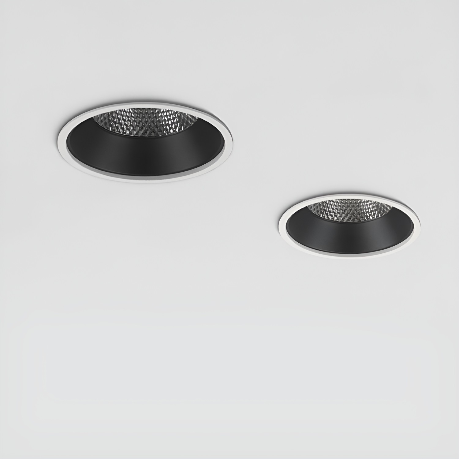 Снимка на LED луна за вграждане Clear ST | Черен рефлектор | 4000K