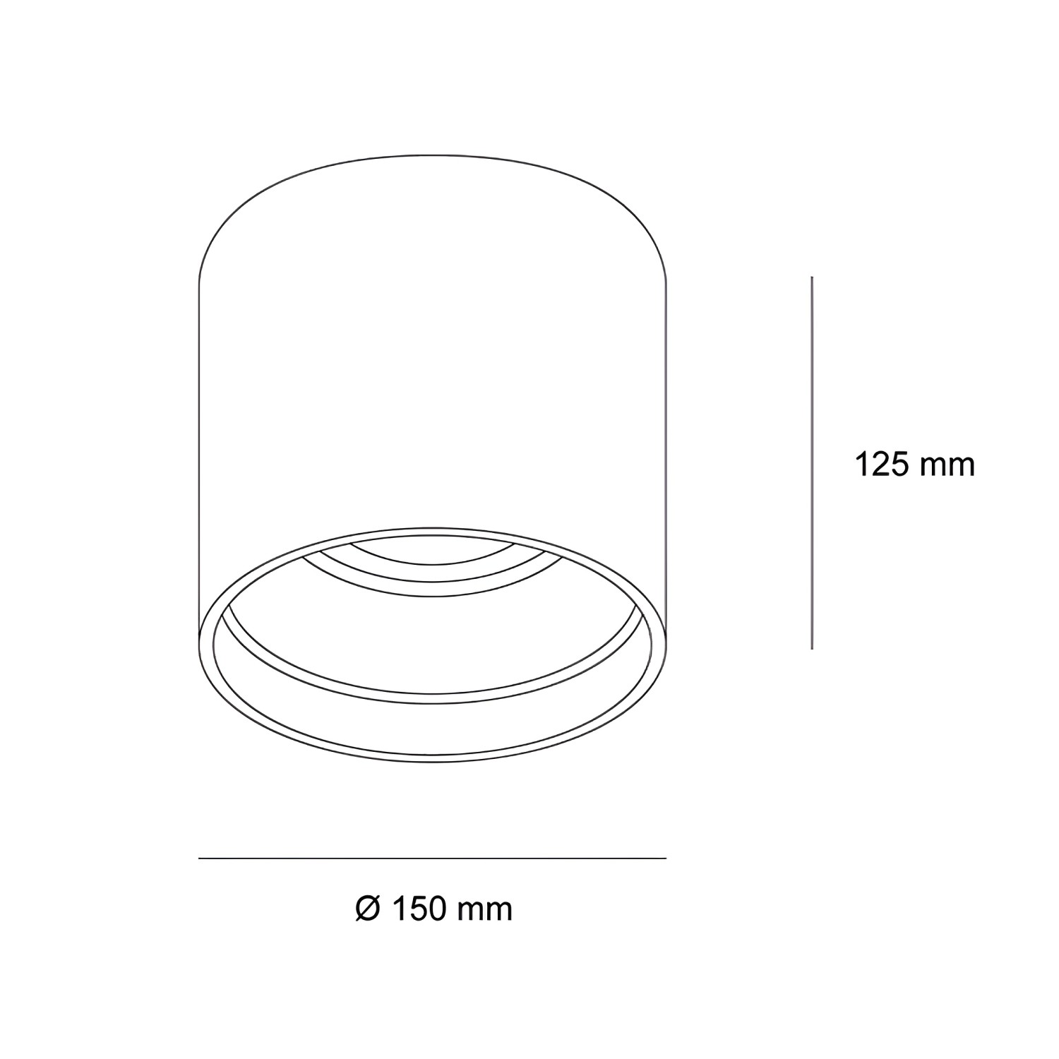 Снимка на LED луна за външен монтаж Astral | IP44 | 4000K