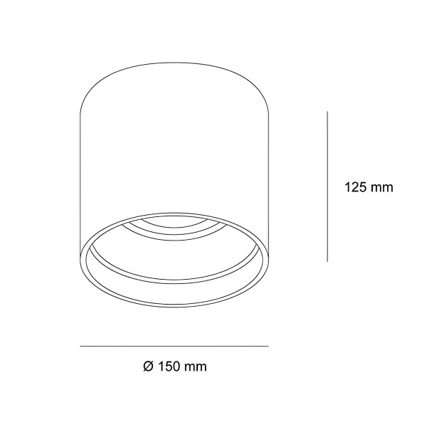 Снимка на LED луна за външен монтаж Astral | IP44 | 4000K