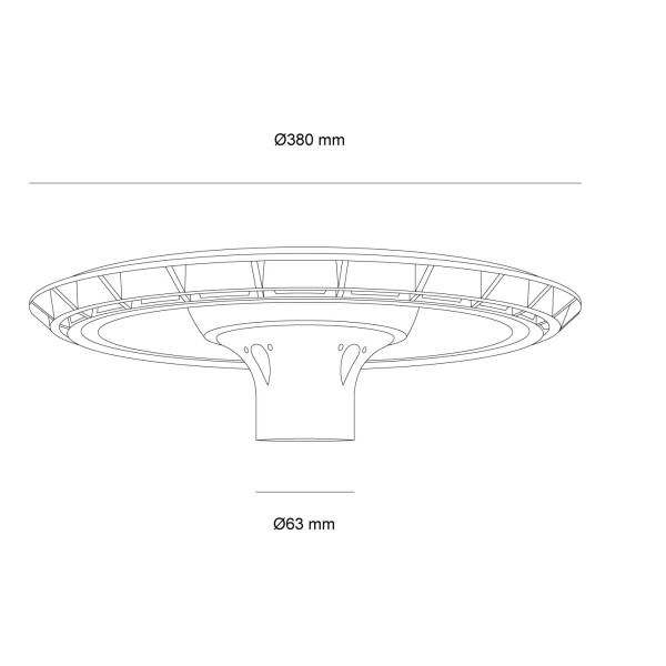 Снимка на Улично LED тяло за стълб Mano | 60W | IP65 | 4000K | Антрацит