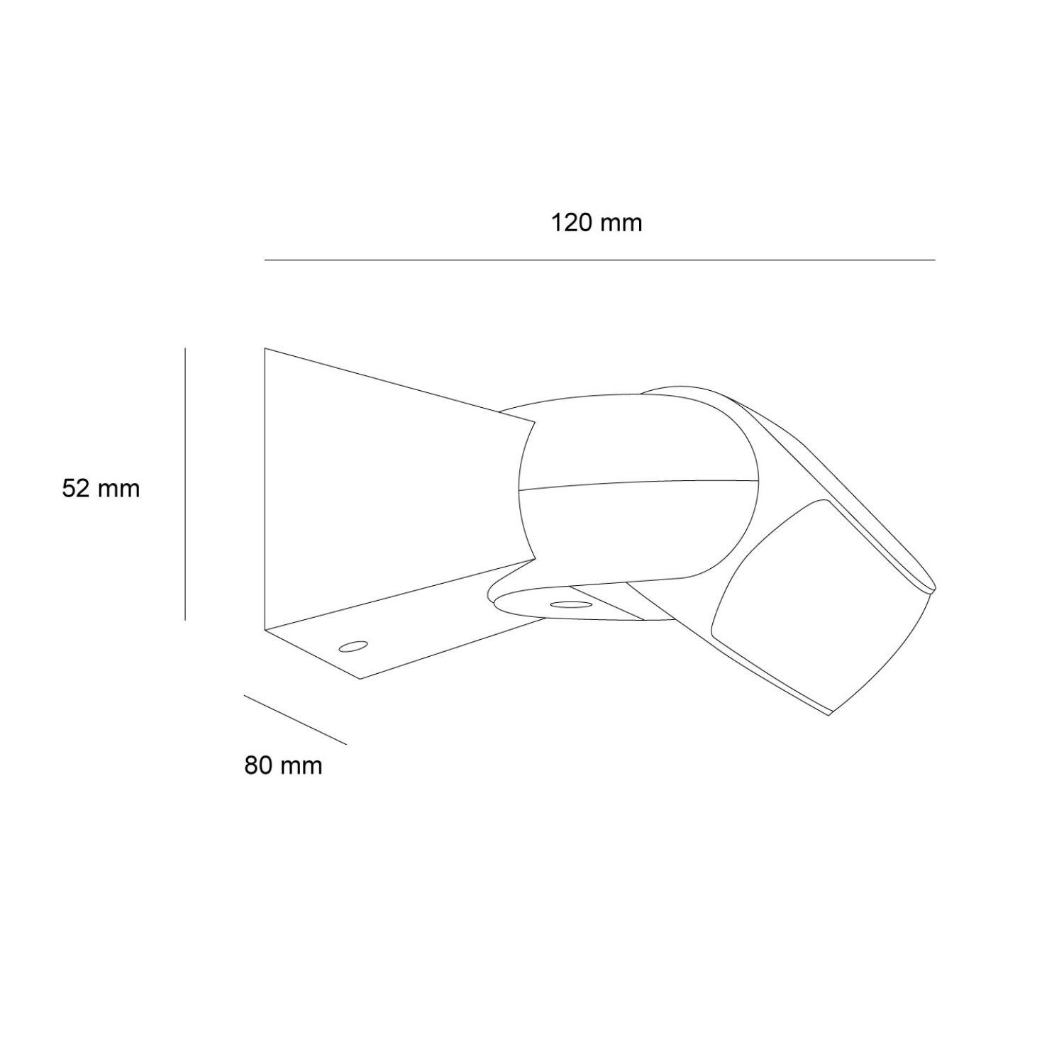 Снимка на Стенен микровълнов сензор за движение | Регулируема глава | IP65