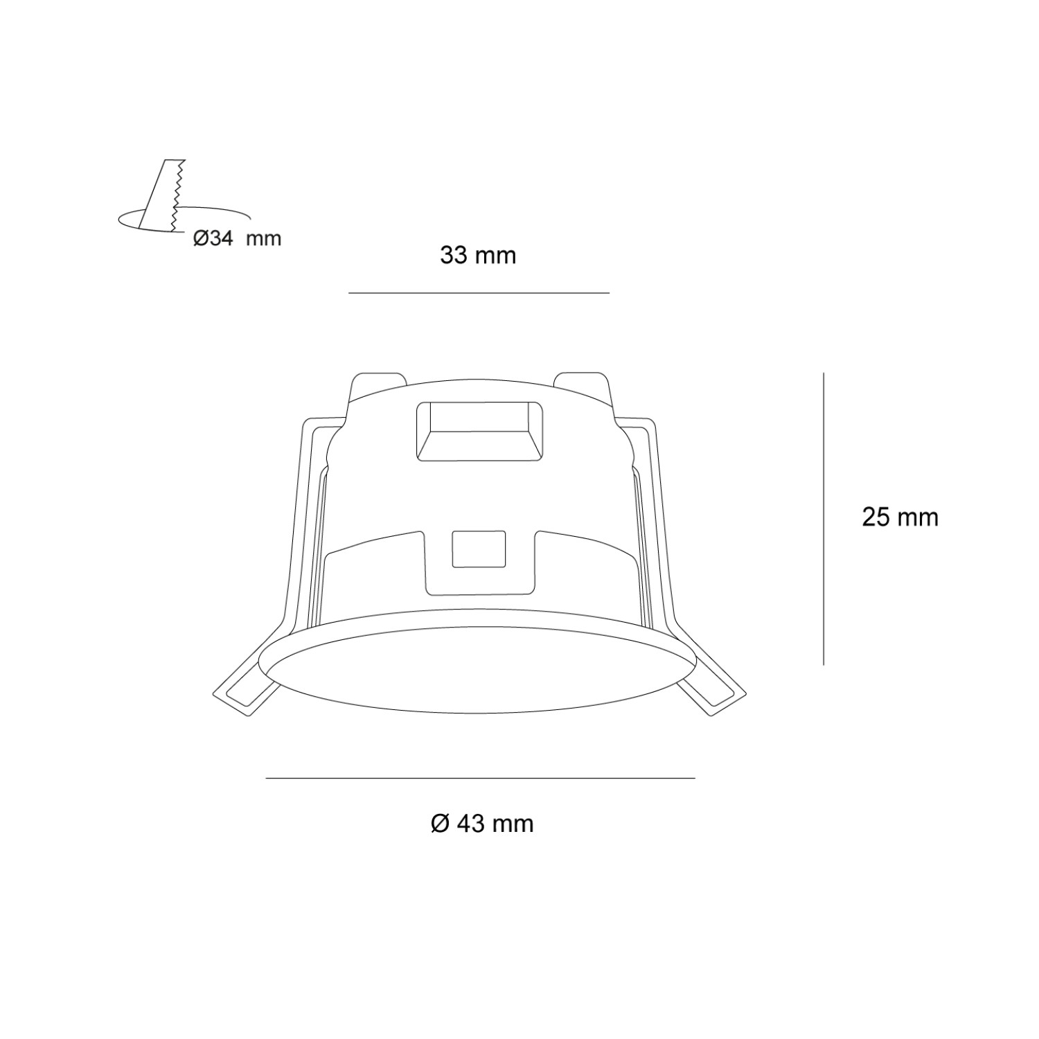 Детайлно изображение на Сензор за присъствие Mini Box | Вграден монтаж | 360° обхват Снимка на Сензор за присъствие Mini Box | Вграден монтаж | 360° обхват
