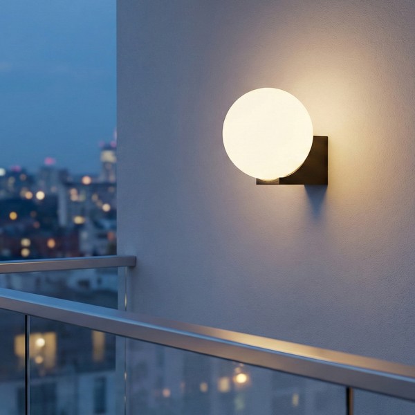 Снимка на Фасаден аплик Nora | Сферичен дифузер | IP54 | G9