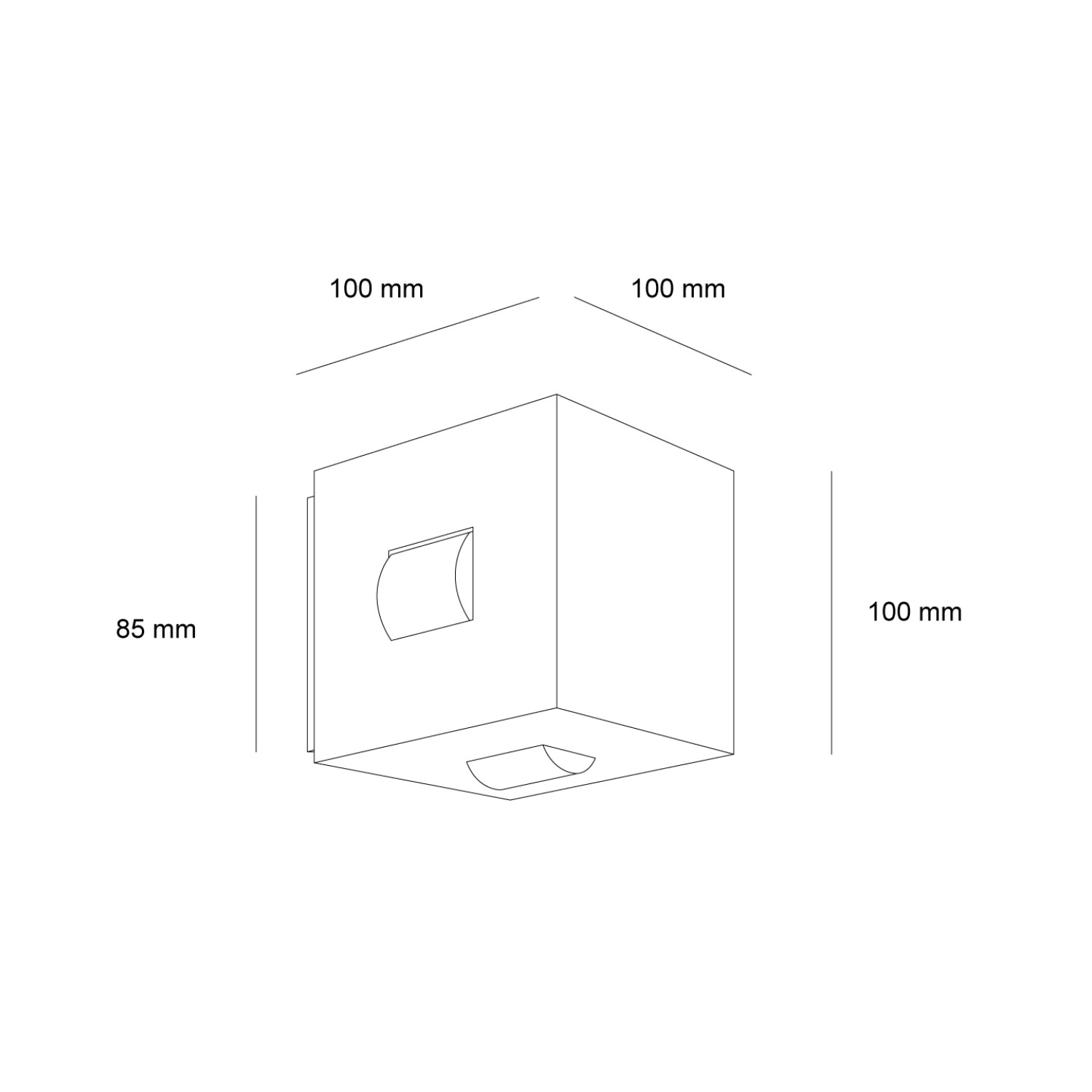 Детайлно изображение на Фасаден LED аплик Spectra 4 | 4 лъча | 12W | IP65 Снимка на Фасаден LED аплик Spectra 4 | 4 лъча | 12W | IP65