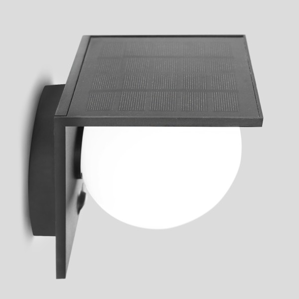 Детайлно изображение на Соларен фасаден LED аплик със сензор Snowball | 1.5W | 4000K | IP54 Снимка на Соларен фасаден LED аплик със сензор Snowball | 1.5W | 4000K | IP54