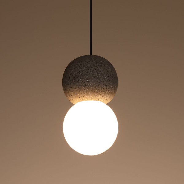 Снимка на Висящ пендел Luna | Цимент и стъкло | Индустриален стил | 5W | 3000K