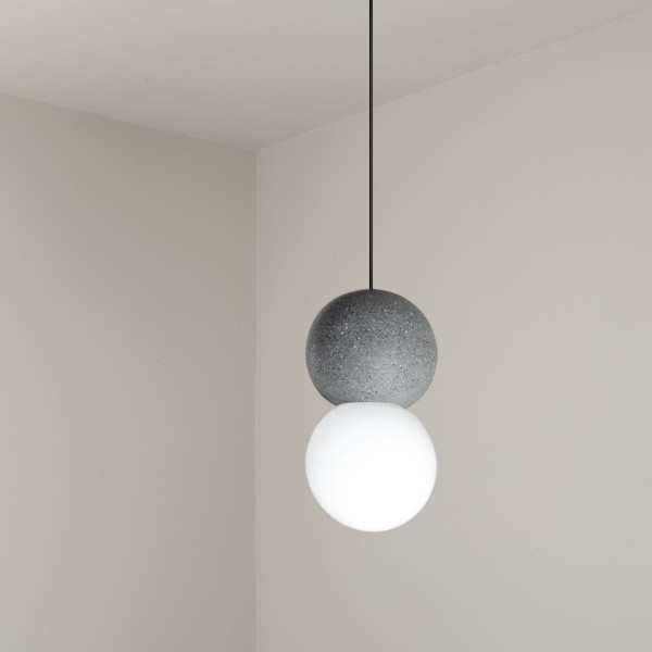 Снимка на Висящ пендел Luna | Цимент и стъкло | Индустриален стил | 5W | 3000K