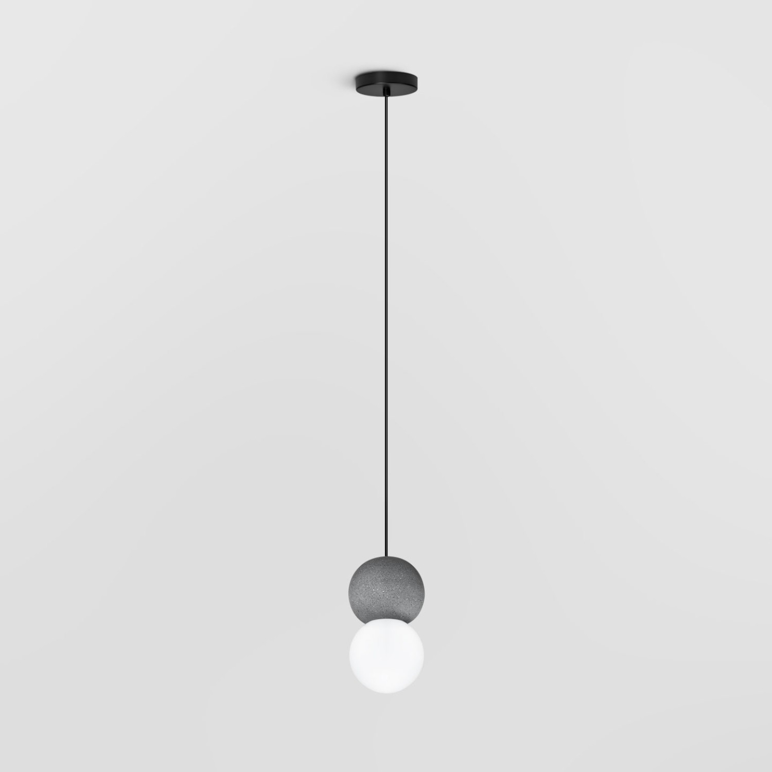 Снимка на Висящ пендел Luna | Цимент и стъкло | Индустриален стил | 5W | 3000K