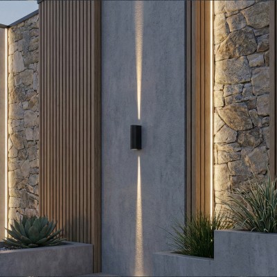 Фасаден аплик Wally | Двупосочен лъч | 6W | 3000K | IP65