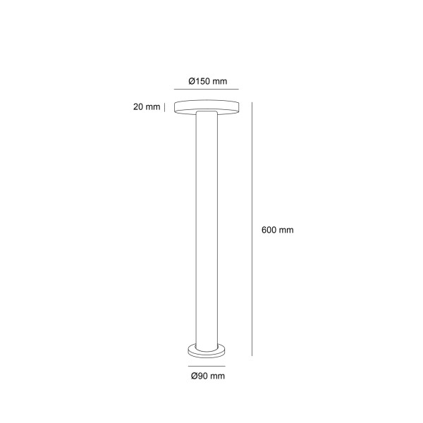Снимка на Градински LED стълб Way G, IP65, 3000K -