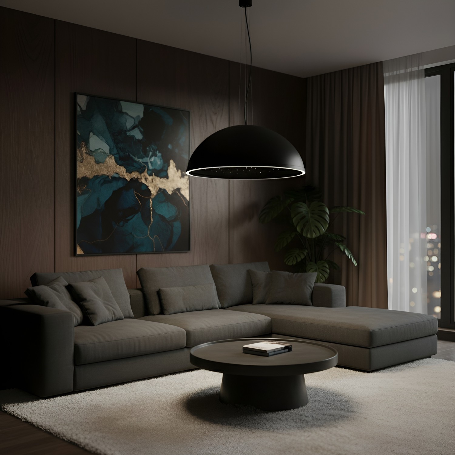 Снимка на Дизайнерска висяща лампа със звездно сияние Quasar Sphere P | 40W | 3000K