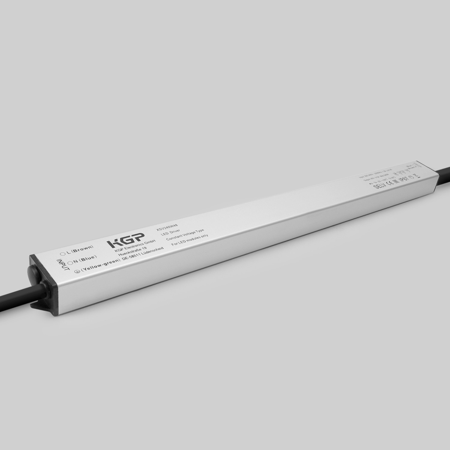 Снимка на Захранване за LED лента KGP | 48V | IP67 | Метален корпус