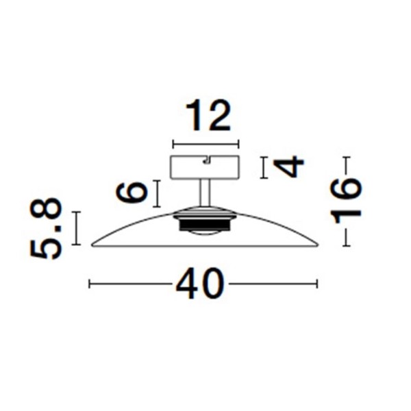 Детайлно изображение на Плафон Polifemo Up&Down Nova Luce | 12W | 3000K | Ø40cm Снимка на Плафон Polifemo Up&Down Nova Luce | 12W | 3000K | Ø40cm