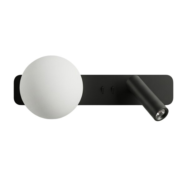 Снимка на Стенен аплик Kora с насочена светлина за четене и фоново осветление