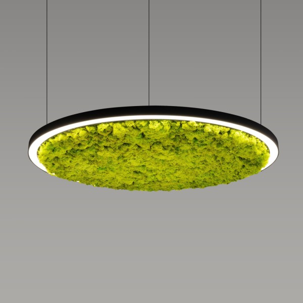 Снимка на Акустична висяща LED лампа Cool Moss | Скандинавски мъх | 6 цвята