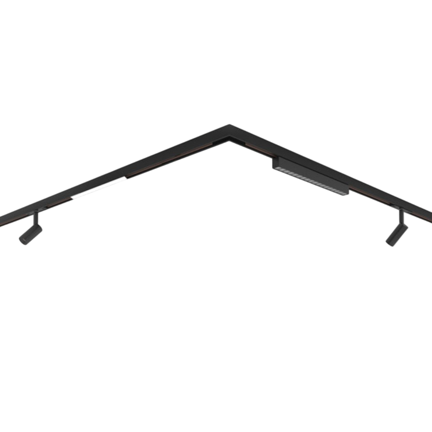 Снимка на Магнитна шина за открит монтаж Slim 23mm с тънък профил - Curve Line