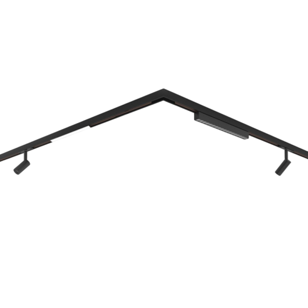 Снимка на Магнитна шина за открит монтаж Slim 23mm с тънък профил - Curve Line