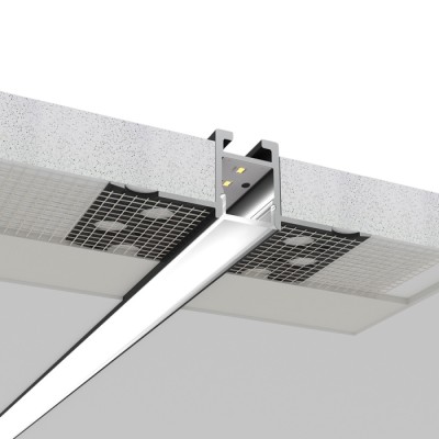 Алуминиев профил за LED лента Trimless Nano Line | 53×18,5 мм | Безрамков монтаж в гипсокартон | 2 метра Алуминиев профил за LED лента Trimless Nano Line | 53×18,5 мм | Безрамков монтаж в гипсокартон | 2 метра