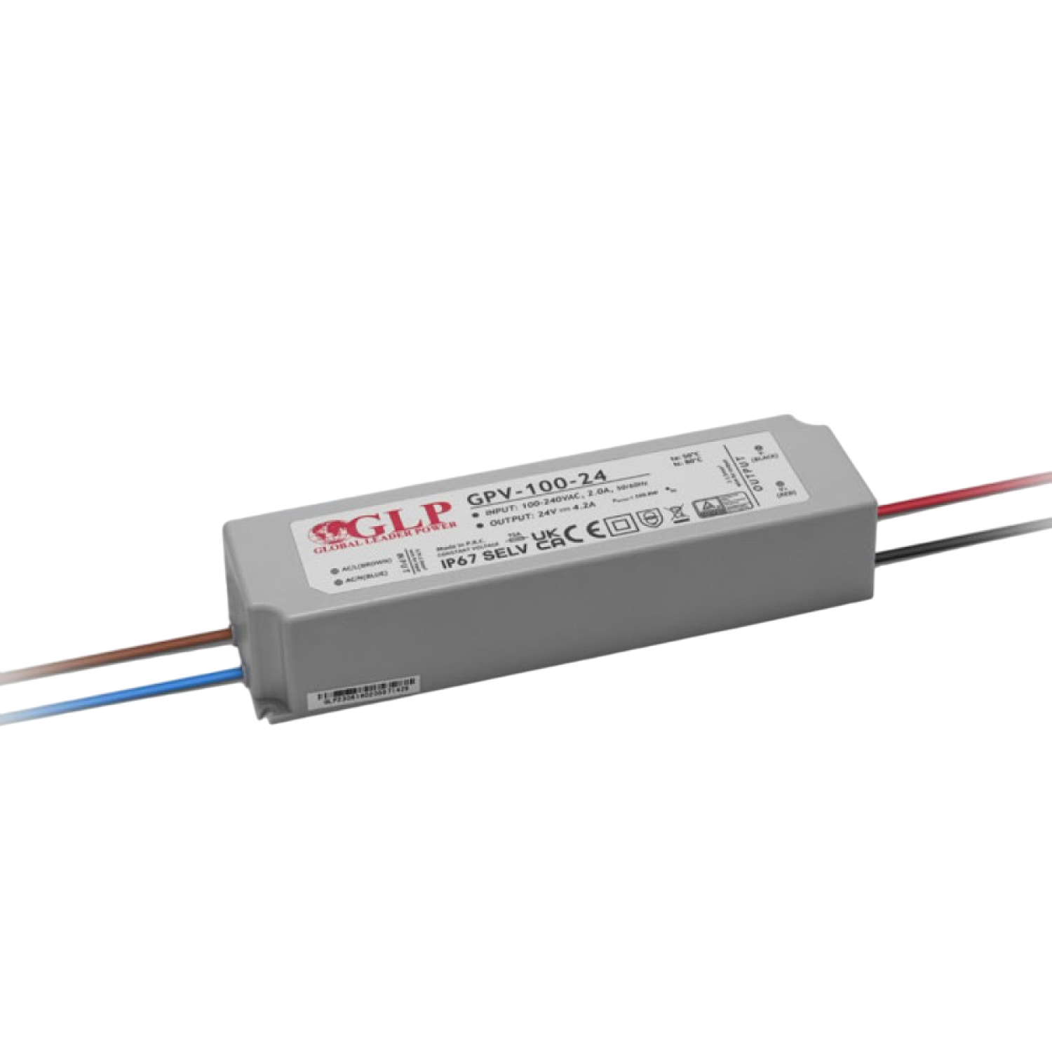 Снимка на Захранване за LED осветление GLP GPV, 24V, 4.2A, IP67 - Захранвания за LED