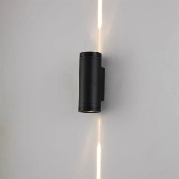 Снимка на Фасаден LED аплик | Цилиндричен | Двупосочно светене | 2×3W | IP65